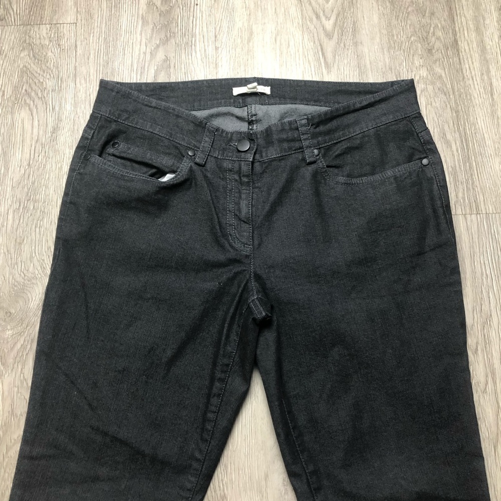 Eileen Fisher grey / black jeans - Picture 5 of 7